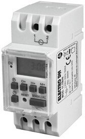 Temporizador Programador Digital Horario Semanal Carril DIN 16A/230Vac