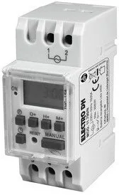 Temporizador Programador Digital Horario Semanal Carril DIN 16A/230Vac