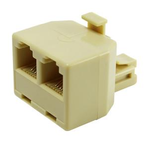 Adaptador Telefono RJ12 6P6C 1 Macho a 2 Hembras  39.015/6/6