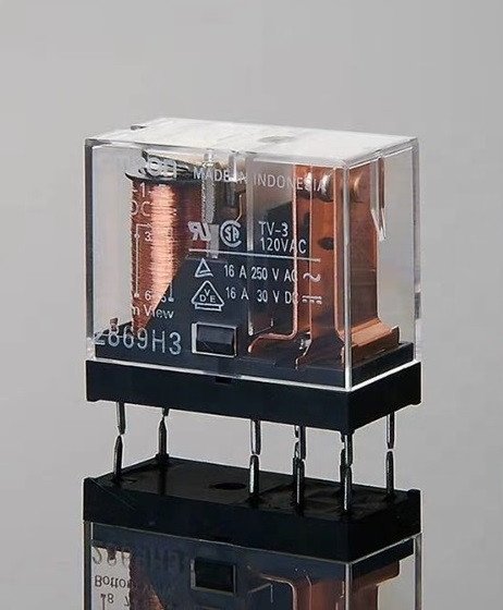 RELÃ‰ 230Vac 2Ctos DPDT 8A/250Vac JQX