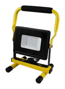 Foco LED 30W 6500K Blanco Día IP65 con SOPORTE Acabado Negro