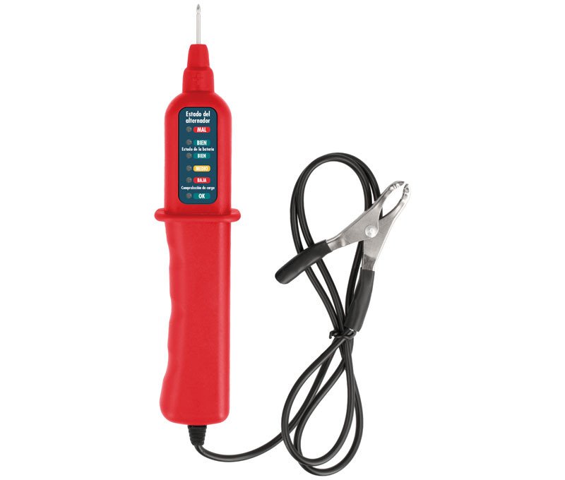 Comprobador Baterias Plomo 12V Cable de prueba 0,8m