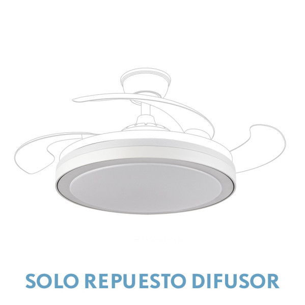 Difusor Ventilador Grande Esparta 110D Blanco (3 cogidas)