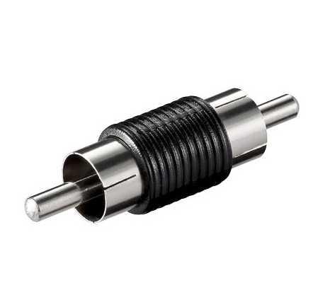 Adaptador RCA Macho a RCA Macho Recto  13.670
