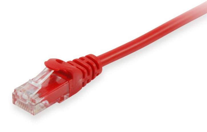 Latiguillo RJ45 Cat6 UTP CCA 1m ROJO EQUIP