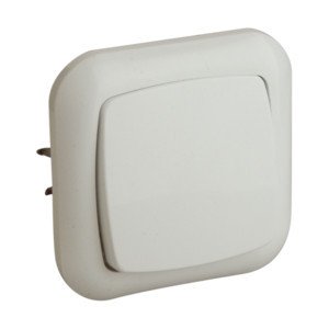 Interruptor Empotrar 10A250Vac 80x80x12mm BLANCO