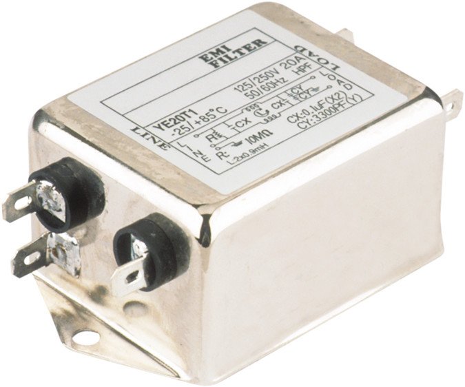 Filtro Antiparasitario RFI/EMI 20A/250Vac