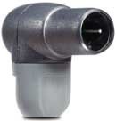 Conector F Macho Coaxial Rapido Acodado Blindado