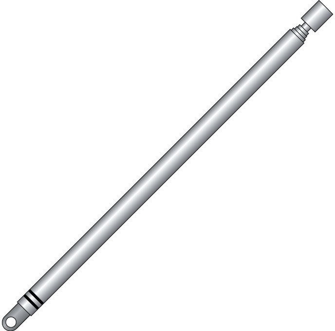 Antena telescÃ³pica 6 tramos 173x804mm