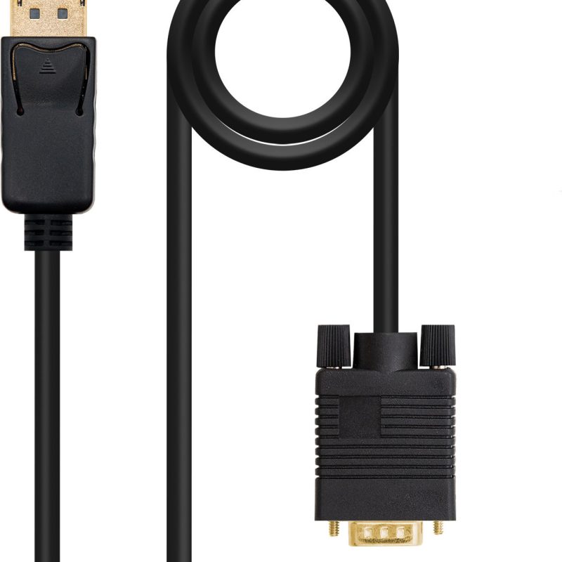 Cable DisplayPort a VGA NEGRO 5m NANOCABLE