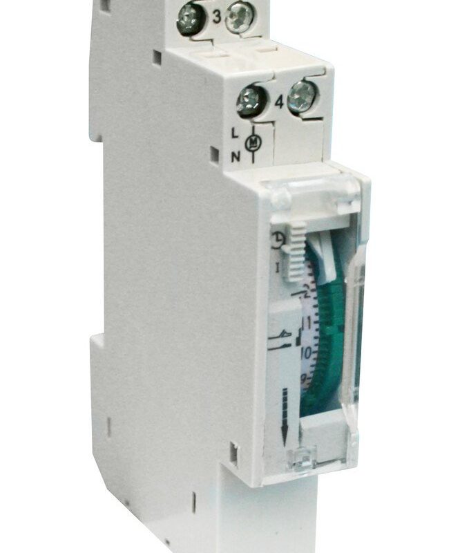 Programador Mecanico Diario 24h Carril DIN 16A