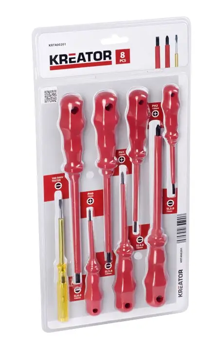 Juego Destornilladores Electricista Cromo