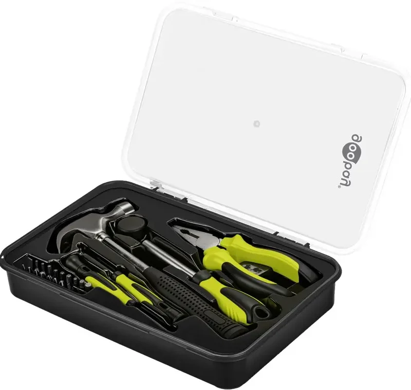 Juego Herramientas Caja Alicate Destornillador Martillo