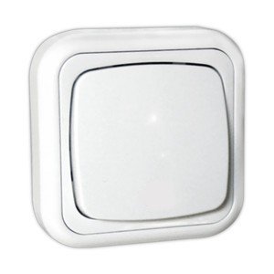 Pulsador Electrico Superficie 10A BLANCO
