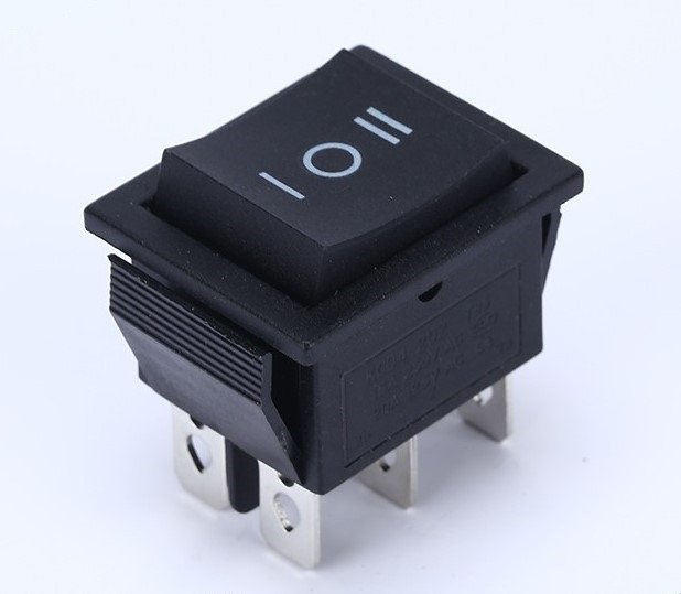 Interruptor Basculante Bipolar ON-OFF-ON 16A/250Vac