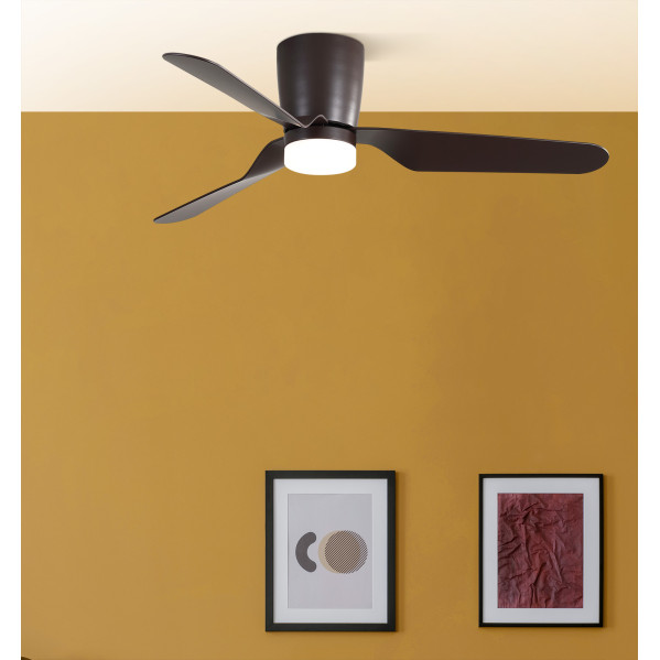 Ventilad 18w Dc Kochi Marron 3 Aspas Marron 6 Veloc. 3000k, 4000k, 6000k C/remoto Y Temporizador 132 D 2025