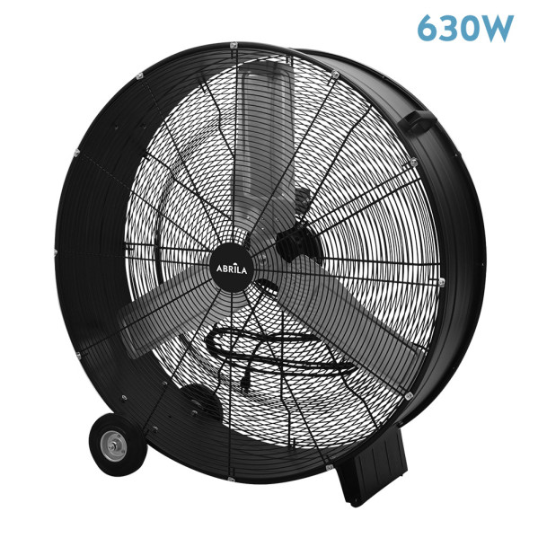 Ventilador Industrial Maximum 630w Negro 97,6d 2 Velocid.3asp.alum.ruedas 100×97,6x42cm