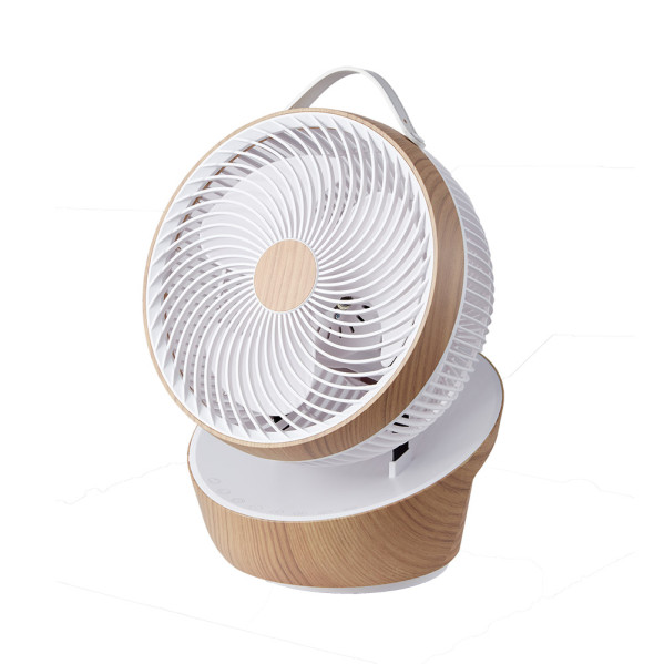 Ventilador Sobremesa Petirrojo Blanco/haya 25w 12vel 3asp Motor Dc Remoto,temporizador 36,3×27,5×24,8cm