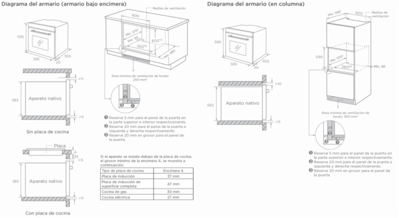 HORNO ASPES AHM86500X - Imagen 3