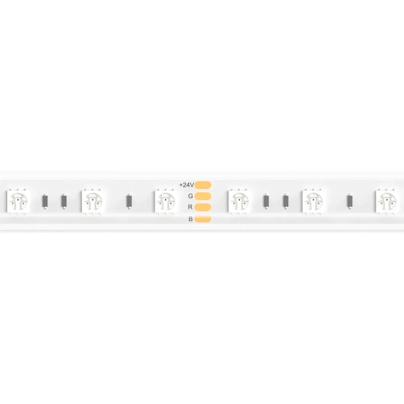 Tira LED RGB 24V 14,4W/m 60L/m IP67 5m PRO
