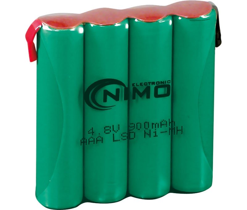 BaterÃ­a Ni-Mh AAA/R6x4 4,8V/900mA Terminales Soldar
