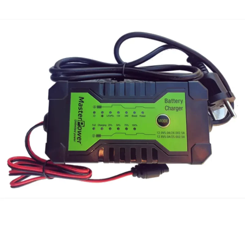 CARGADOR BaterÃ­a PLOMO LITIO 12-24V/60W Inteligente 7 Etapas de carga