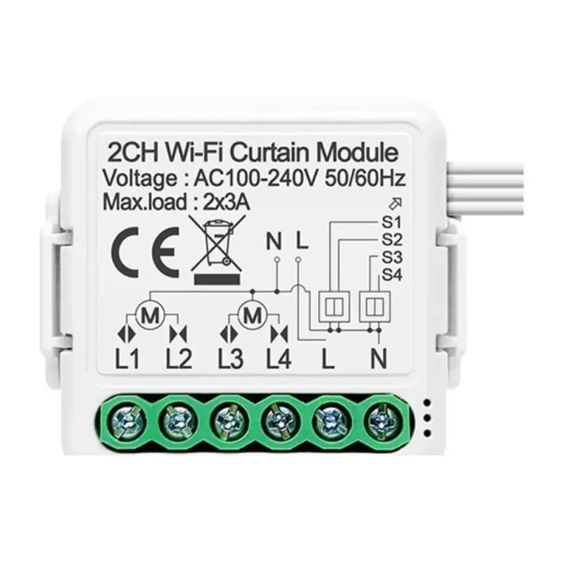 Interruptor Doble WiFi Persianas TUYA AVATTO