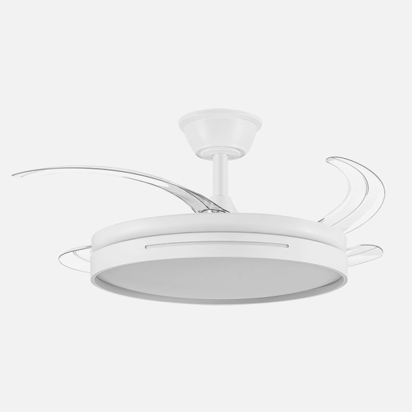 Ventilador DC 59w Micenas Blanco 4 Aspas Transp. 106d 6 Veloc. 6980lm 3 Colores C/remoto, Reg.intensidad, Memoria Y Temporiz.26