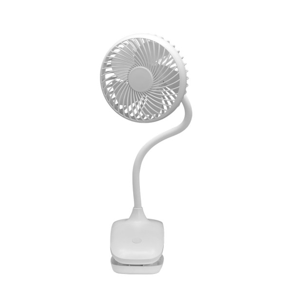 Ventilador Sobremesa C/pinza Sines Blanco 5w 3+1velocidades Recargable Alimen.usb 5asp Motor Dc 36×12,5×11,5cm Inalambrico