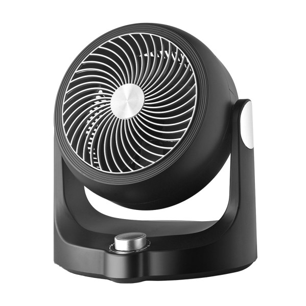 Ventilador Sobremesa Cartago Negro/plata 40w 3velocidades 3aspas Fijo Y Rotatorio Orientable 28,3×25,7x19cm