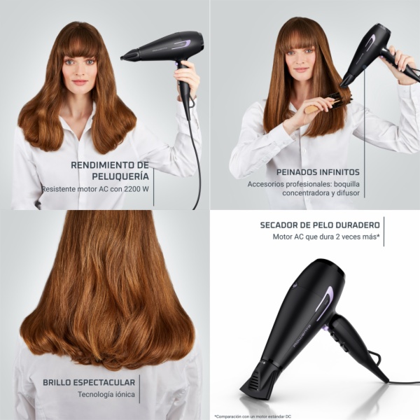 SECADOR ROWENTA CV7210F0 PRO POWER + - Imagen 3