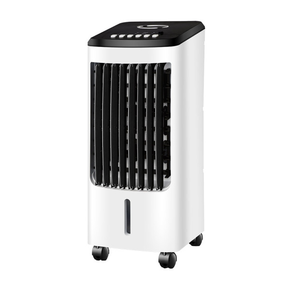 Climatizador Evaporativo Imperio Blanco/negro 80w 3vel 4litros Oscilante,c/acumulador De Frio,remoto Y Temporizador 57×26,5x23cm