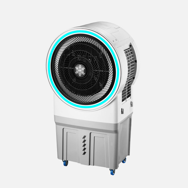 Climatizador Ind.mieres Blanco/gris 150w 50l C/remoto Y  Luz Ambiente Led 3Veloc. Humidificador Oscilante 110×60,5×38,5cm