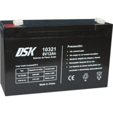 Bateria PLOMO 6V/12Ah AGM 151x50x94mm DSK