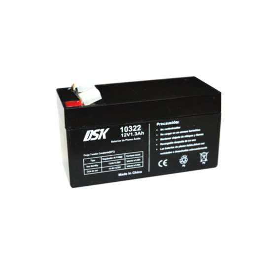 Bateria PLOMO 12V/1,3Ah AGM  97x45x52mm DSK