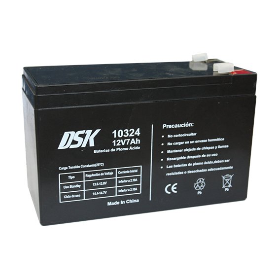 Bateria PLOMO 12V/7Ah AGM VRLA 151x65x94mm HQ  DSK