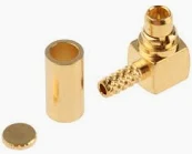 Conector MMCX Macho Crimpar Acodado RG174U