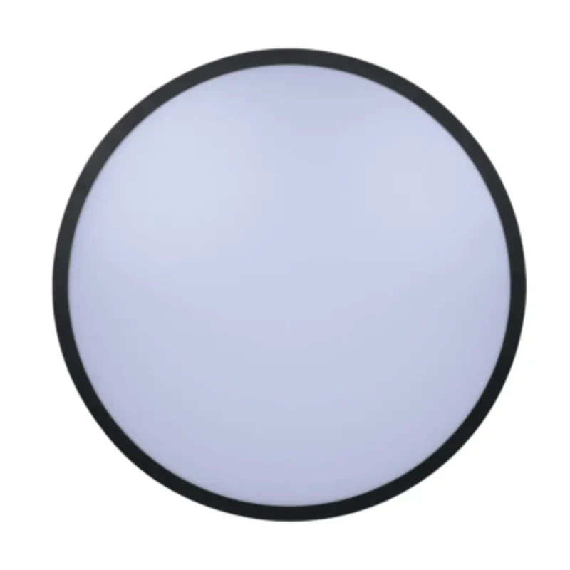 Plafón LED 36W CCT 3000K-4000K-6500K Redondo Superficie Marco Negro Ø410mm