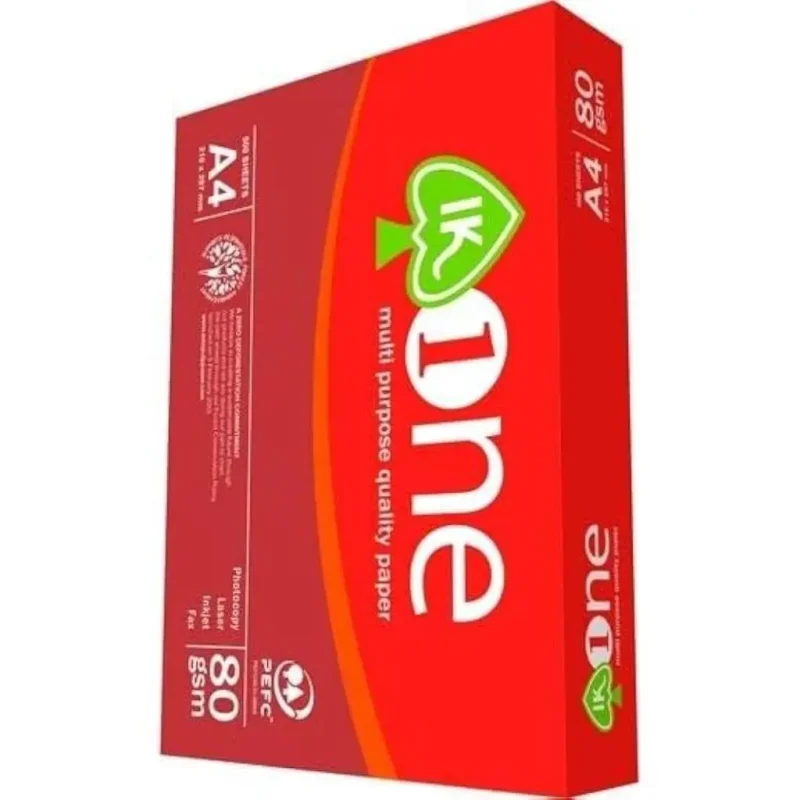 Paquete 500 Folios A4 80Gr IK ONE