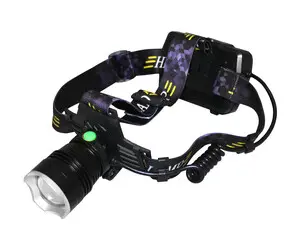 Linterna Frontal LED 15W Con cinta para casco Recargable