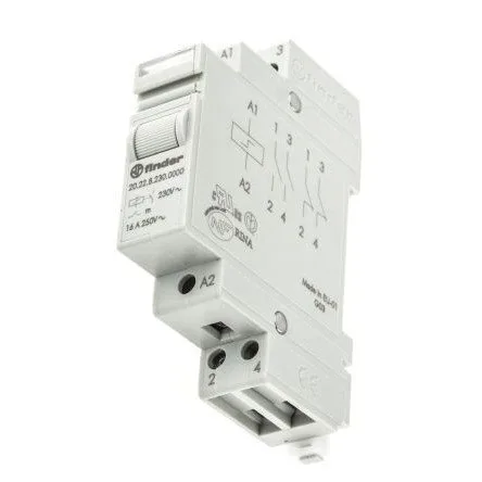 Telerruptor Bipolar 230Vac 16Amp 2NA CARRIN DIN FINDER