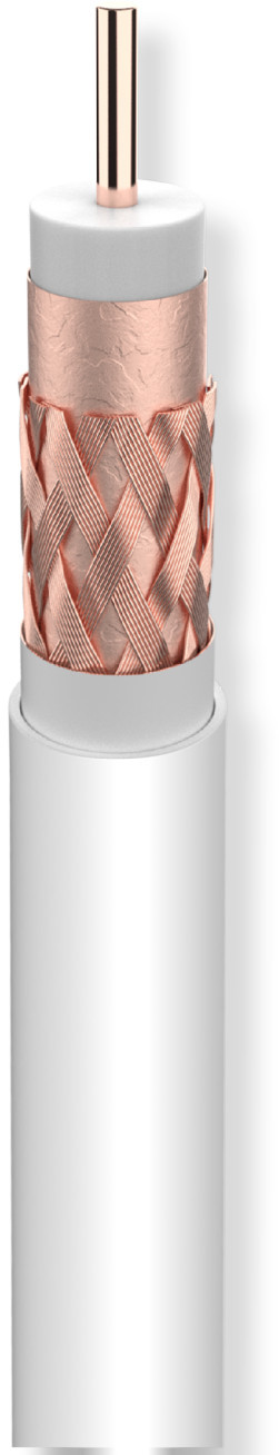Cable Coaxial CU T100plus Dca BLANCO (100m) TELEVES 214121