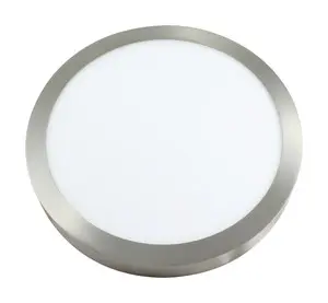 Plafon Led redondo NIQUEL PLATA 24W Sperficie