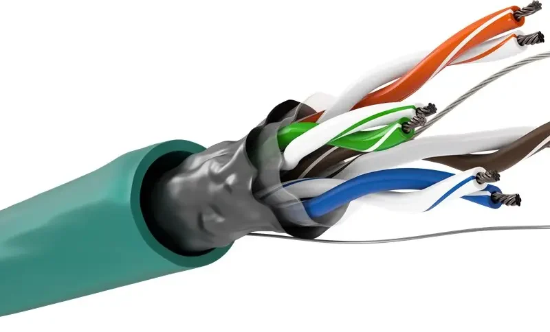 Cable Datos F/UTP Cat5e CCA AWG26/27 Verde (100m)