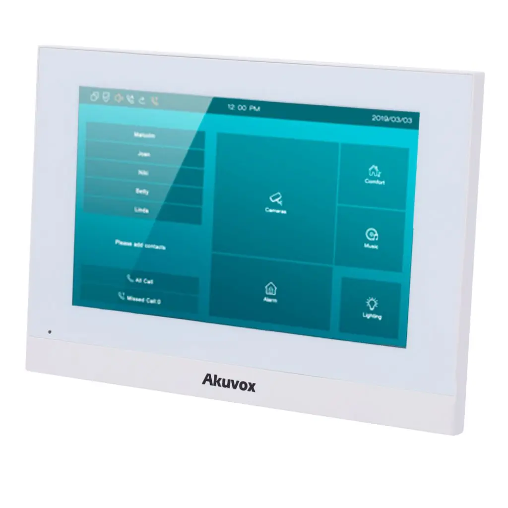 Monitor 7' VideoPortero IP 2Hilos AKUVOX C313W-2