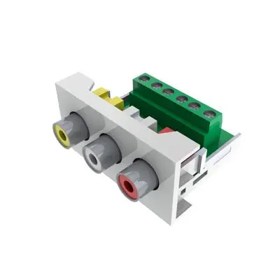 Modulo 45×45 3xRCA Multimedia