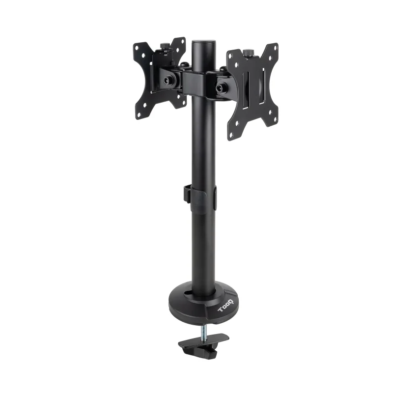 Soporte Mesa 2 Monitores 27′ TOOQ NEGRO