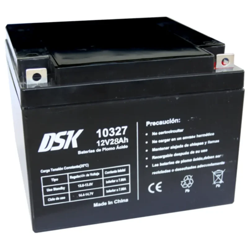 Bateria PLOMO 12V/26Ah AGM 175x166x125mm DSK