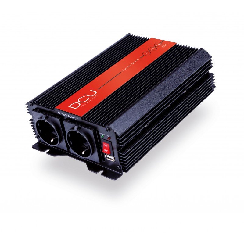 Inversor Tensión 12Vdc 1500W + USB Onda Modificada