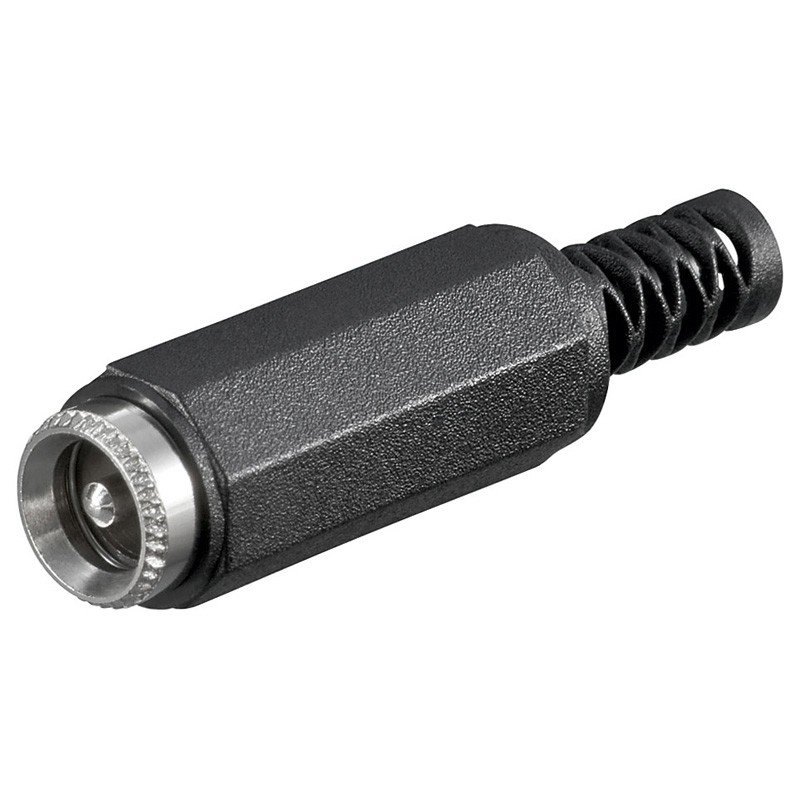 Conector Alimentacion DC Macho Aereo 5,5×2,1mm